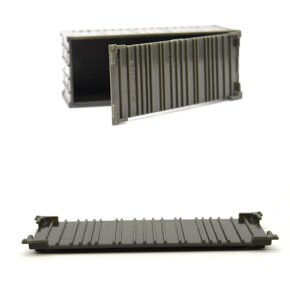 Ho Scale 20ft Container 1:87 Modeling Railway Layout ABS Freight Containers Trunk Car Wagons Kids Collection 1pc