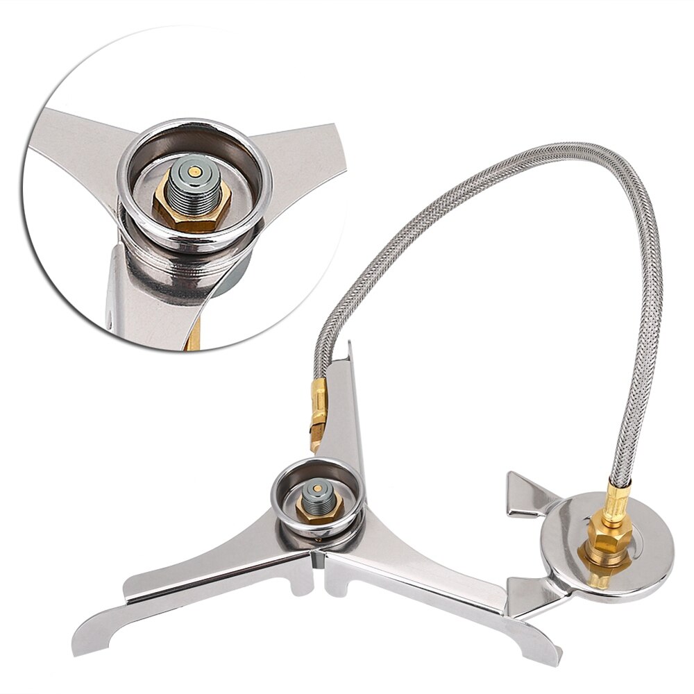 Barbecue Grill Picnic Camping Stove Split Converter Connector Gas Tank Adapter Outdoor Tripod Gas Stove Connector Gas Furnace