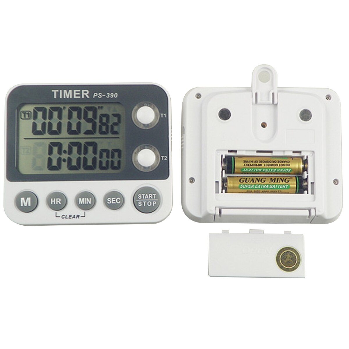 Digital Kitchen Dual Timer Cooking Timer Stopwatch Loud Alarm Count-Up & Count Down Timer with Magnetic Back & Adjustable Volume