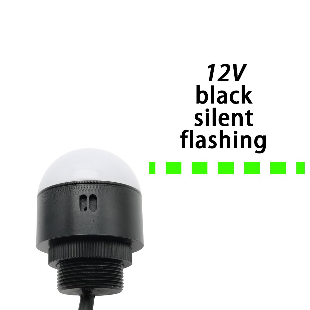 Buzzer lumineux tricolore 12V 24V, Machine-outil, étanche, demi-cercle, Signal lumineux d&#39;avertissement, petit équipement, LED rouge jaune vert: 12v b f