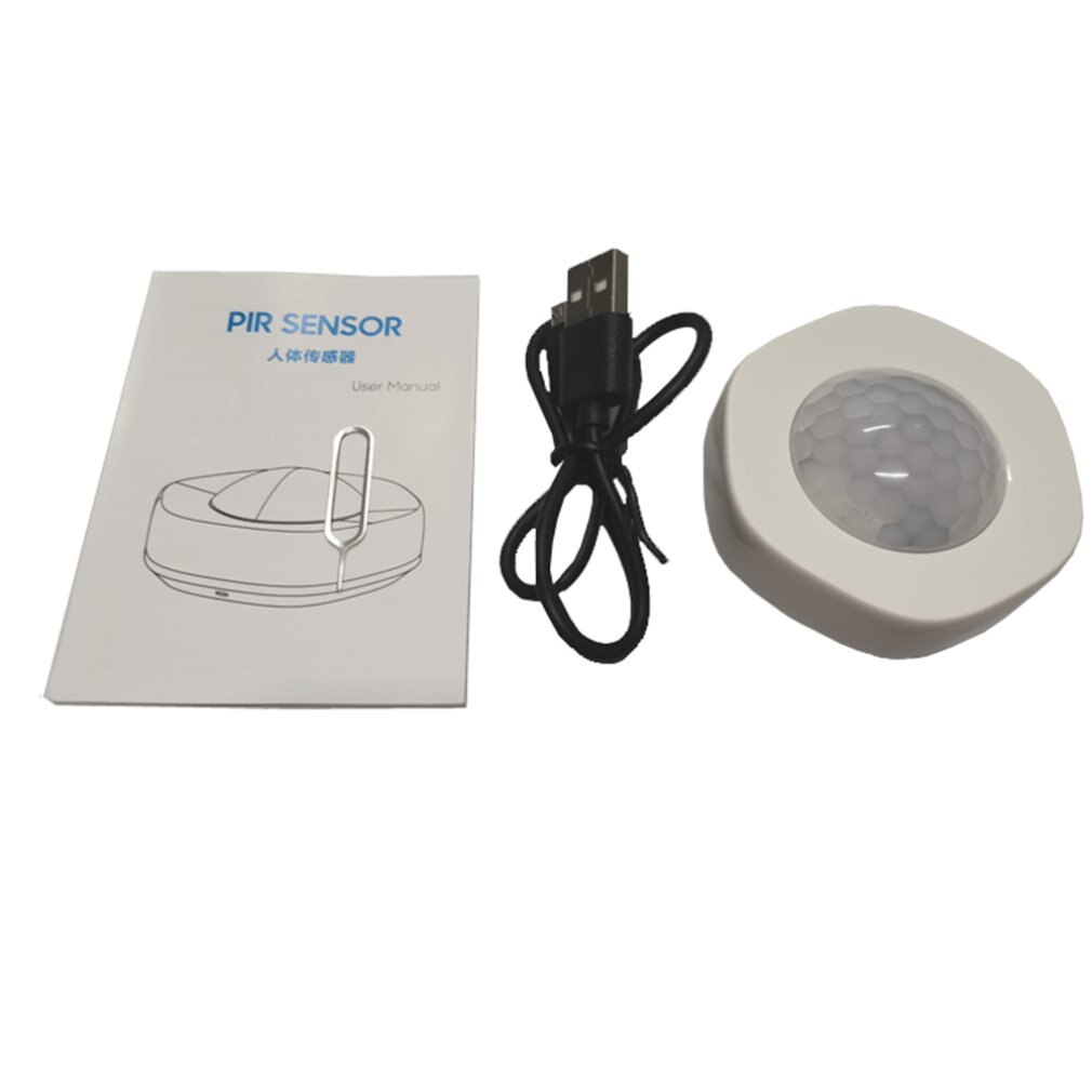 WIFI Human Infrared Sensor Lithium Battery Powered Mobile Phone App Alarm Anti-dismantling And Security: Default Title