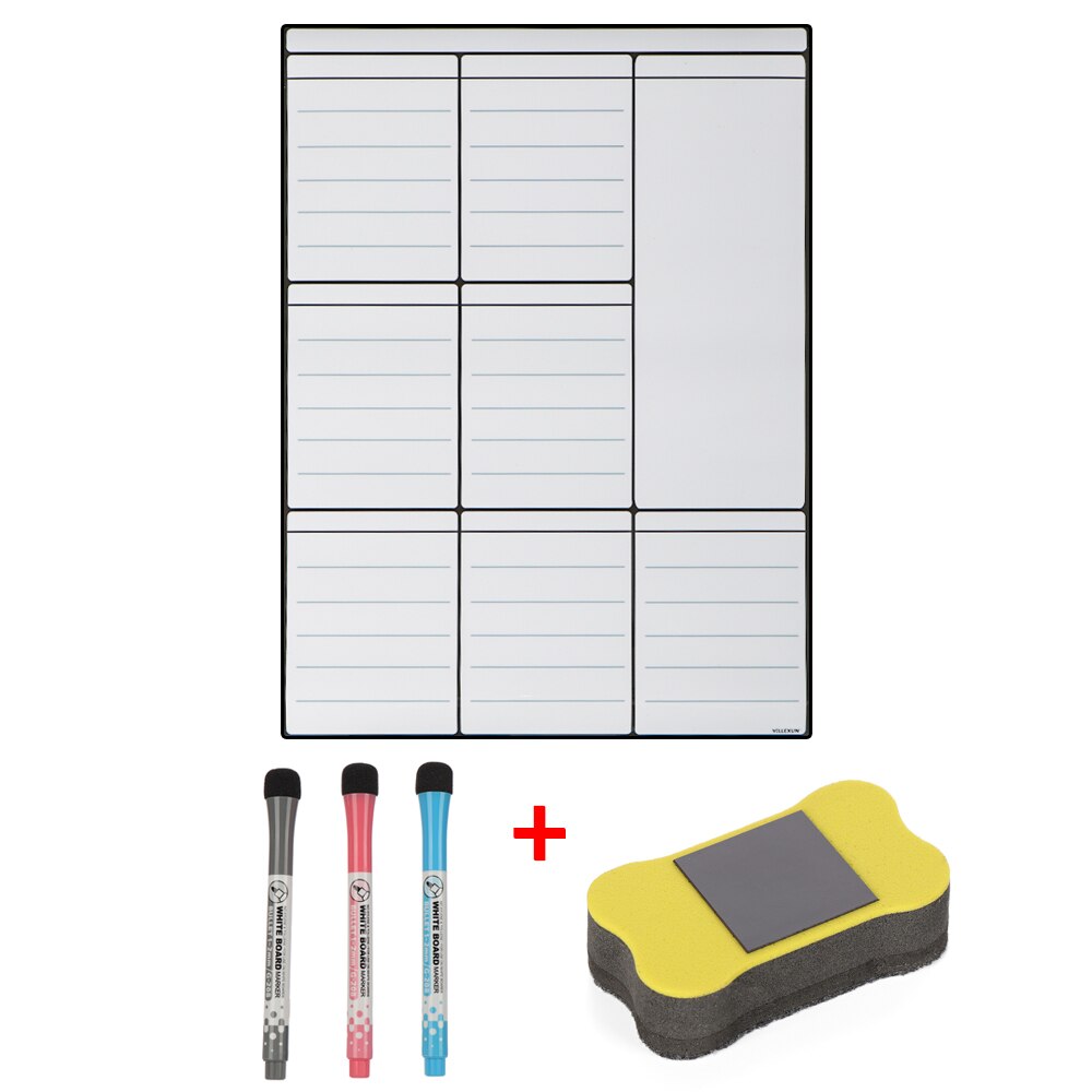 1 set Fridge Calendar, Magnetic Dry Erase Calendar , Monthly Calendar Whiteboard, Desk & Wall & Fridge Calendar/Planner: SET 9