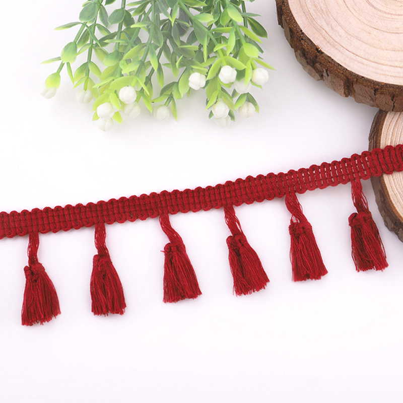 10 Meter Kwastje Kant Lint Diy Handgemaakte Ambachtelijke Accessoires Franje Katoenen Kanten Rand Lint Naaien Jurk Kledingstuk Gordijn: Multi-Colored