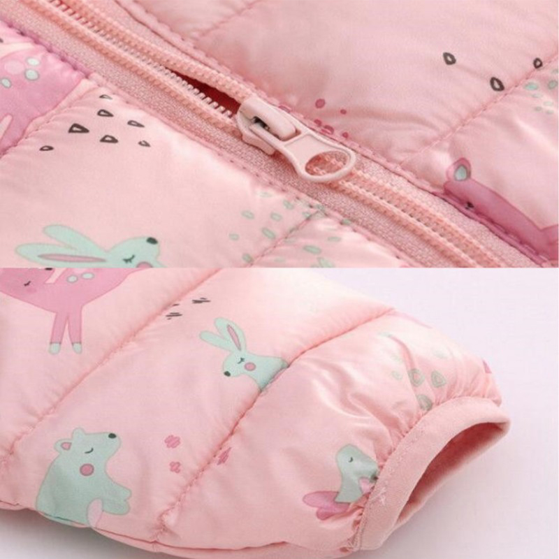 Jongens Meisjes Lichtgewicht Donsjack Baby Capuchon Rits Jassen Herfst Winter Warme Bovenkleding 0-5 Jaar Kinderen Kerst