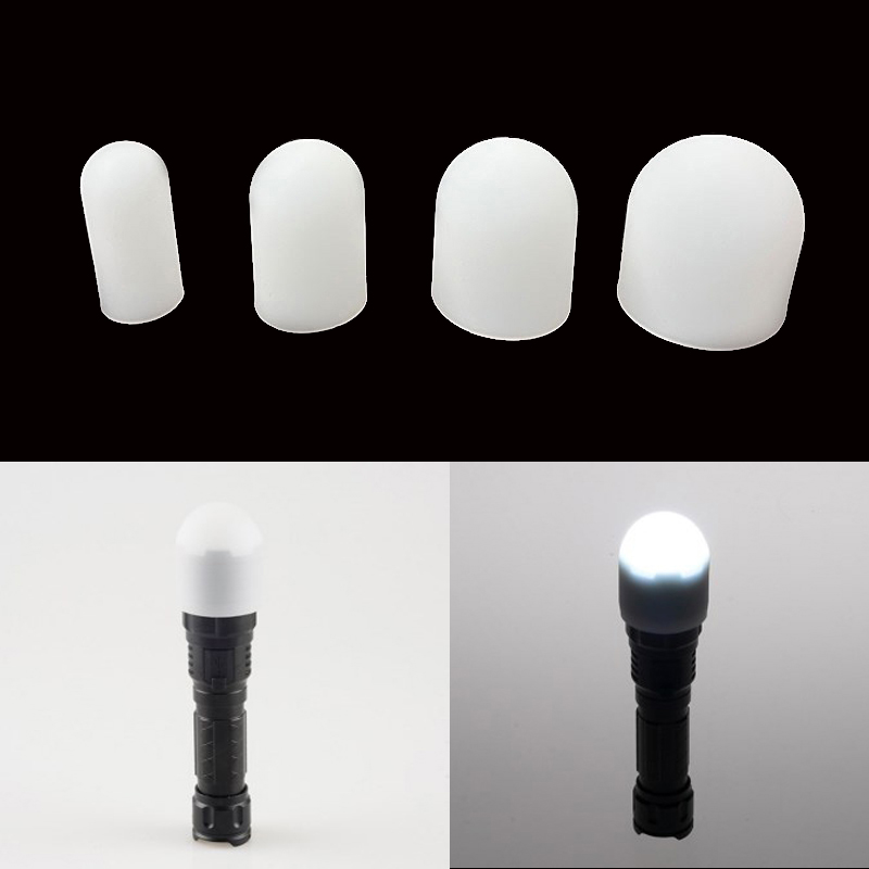 Siliconen Elastische Zaklamp Diffuser Lampenkap Lampenkap Zaklamp Cover Φ28 * Φ 25*45/Φ35 * Φ 32*45/Φ41 * Φ 39*45