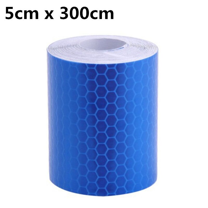 5cmx300cm Reflective Decoration Strip Self Adhesive Warning Safety Reflection Tape Film Auto Reflector Car Styling Sticker: Blue