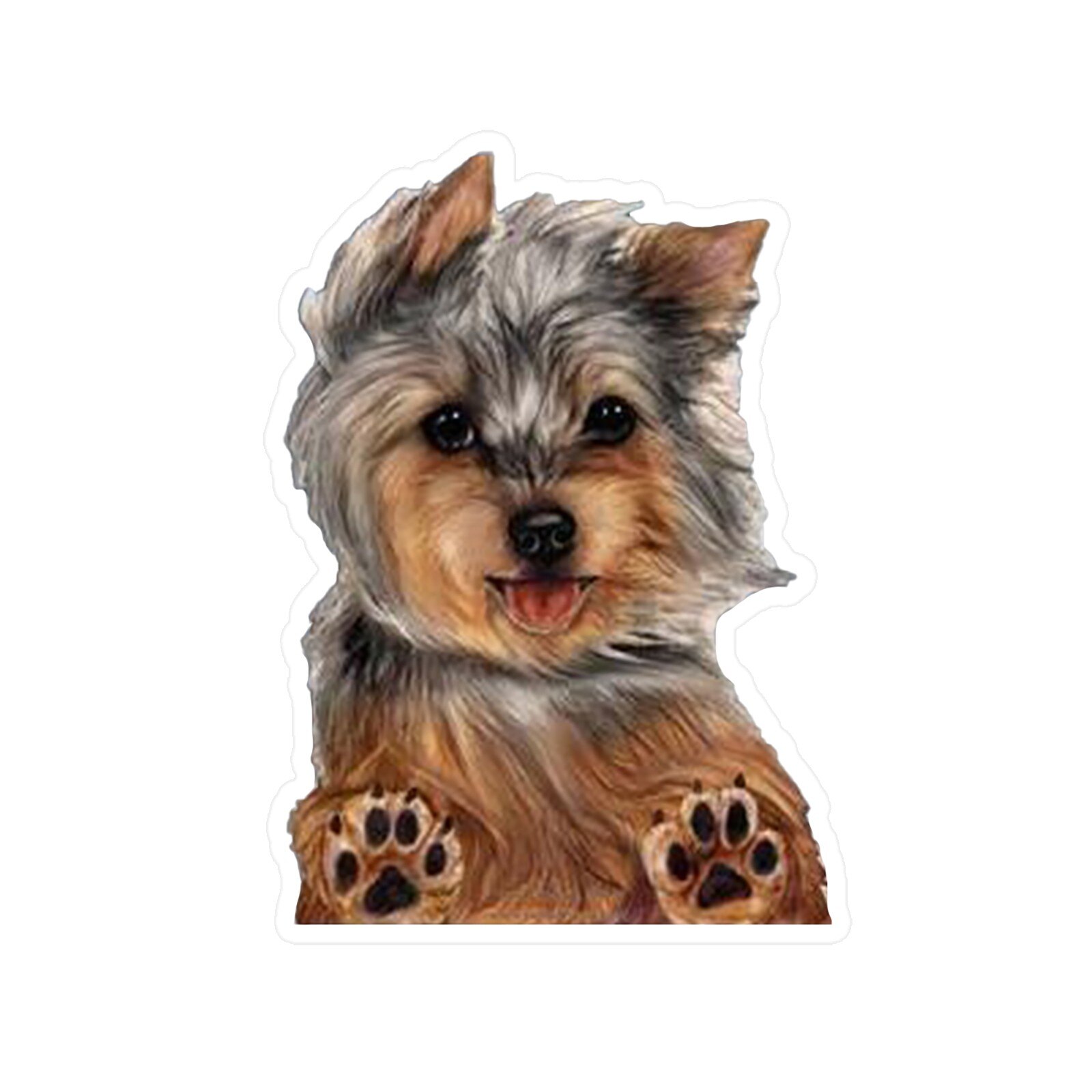 3D Funny Pug Dog Watch Snail PVC Car Window Decal Waterproof Cute Pet Puppy Vehicle Home Decorative Sticker Auto Accessory