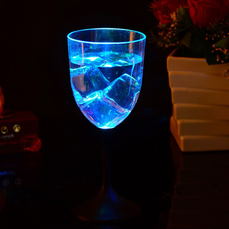 Led Knippert Automatische Cup, licht Sensor Up Wijn Beker Glas Bier Beker Whisky Shot Drinken Glazen Beker Voor Kerstmis, Partij, Bar, club: Red wine glass