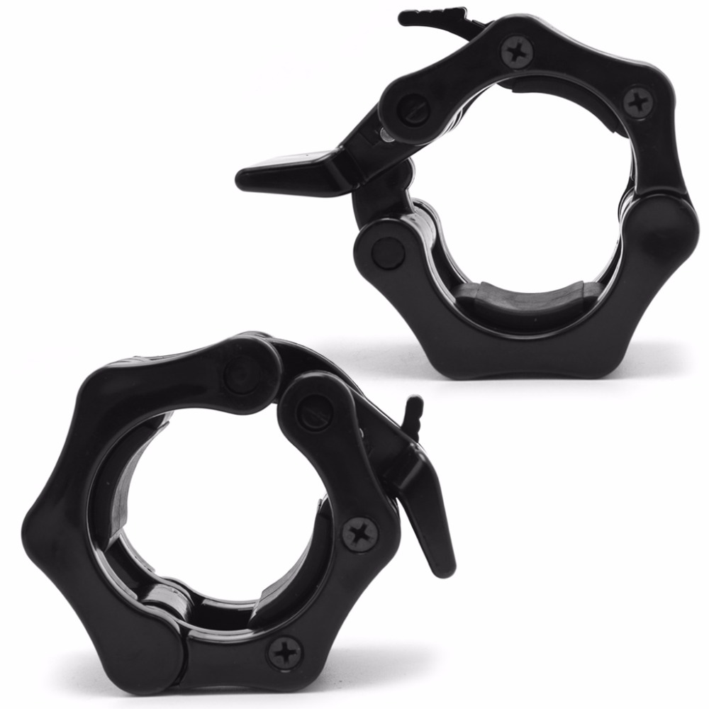 2 Stck 30mm Hantel Klemme Frühling Kragen Clips Fitnessstudio Gewicht Hantel sperren Standard Heben Bausatz