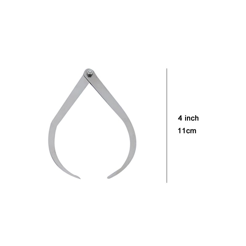 4" Steel Pottery Ceramics Caliper Clay Sculpture Ceramic Measuring Tools Pottery Measure Caliper