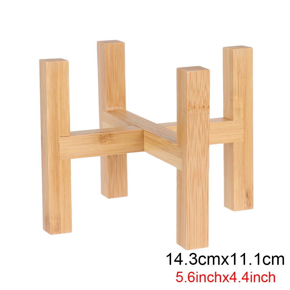 Présentoir de bonsaï en bois, fournitures de jardin d&#39;extérieur, support de Pot de fleurs sur pied, Base de Pot de fleur, décoration de la maison: 14.3cmx11.1cm