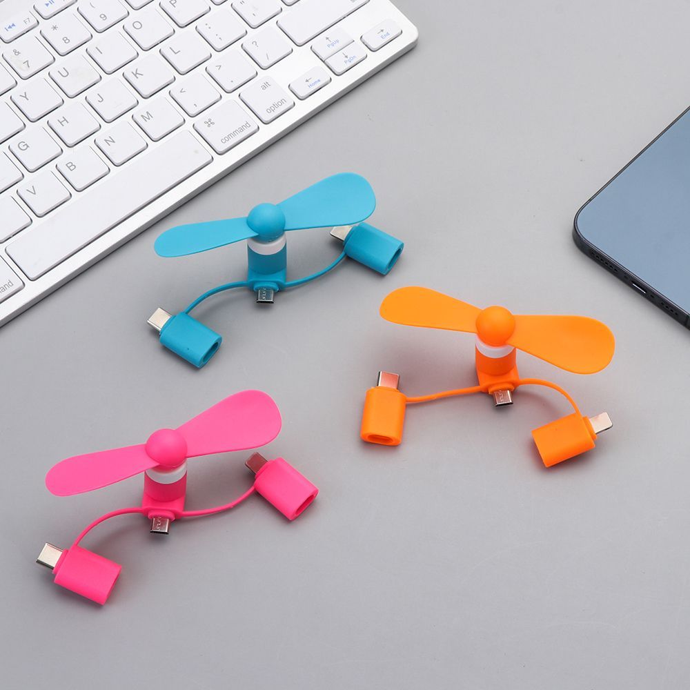 Dla androida IPhone type-c dla Samsung Huawei iPad przenośny 3w1 Mini telefon wentylator chłodnicy telefon komórkowy Cooler akcesoria podróżne