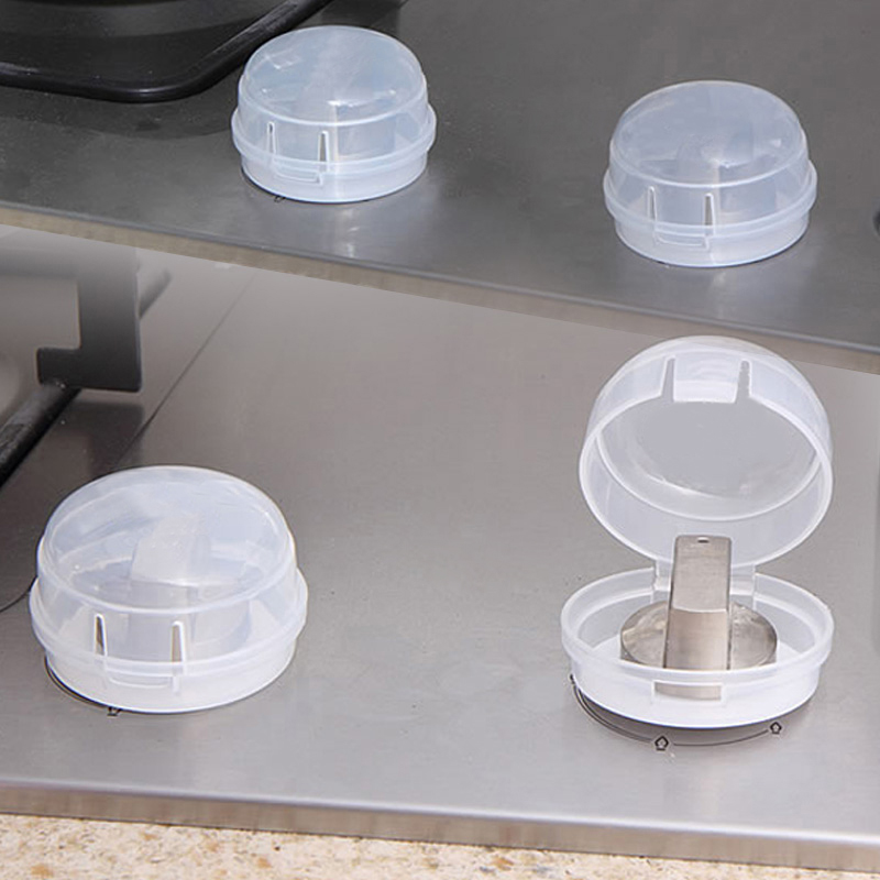 2 stuks Clear Veiligheid Fornuis En Oven Knop Cover Gasfornuis Sloten Home Keuken Bescherming voor Baby Kids