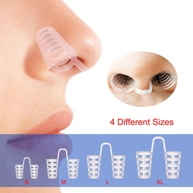 Anti-Snoring Nose Vents Soft Silicon Stop Snoring Device Night Sleep Nose Clip Device Snore Buster Anti Snore Bruxismo