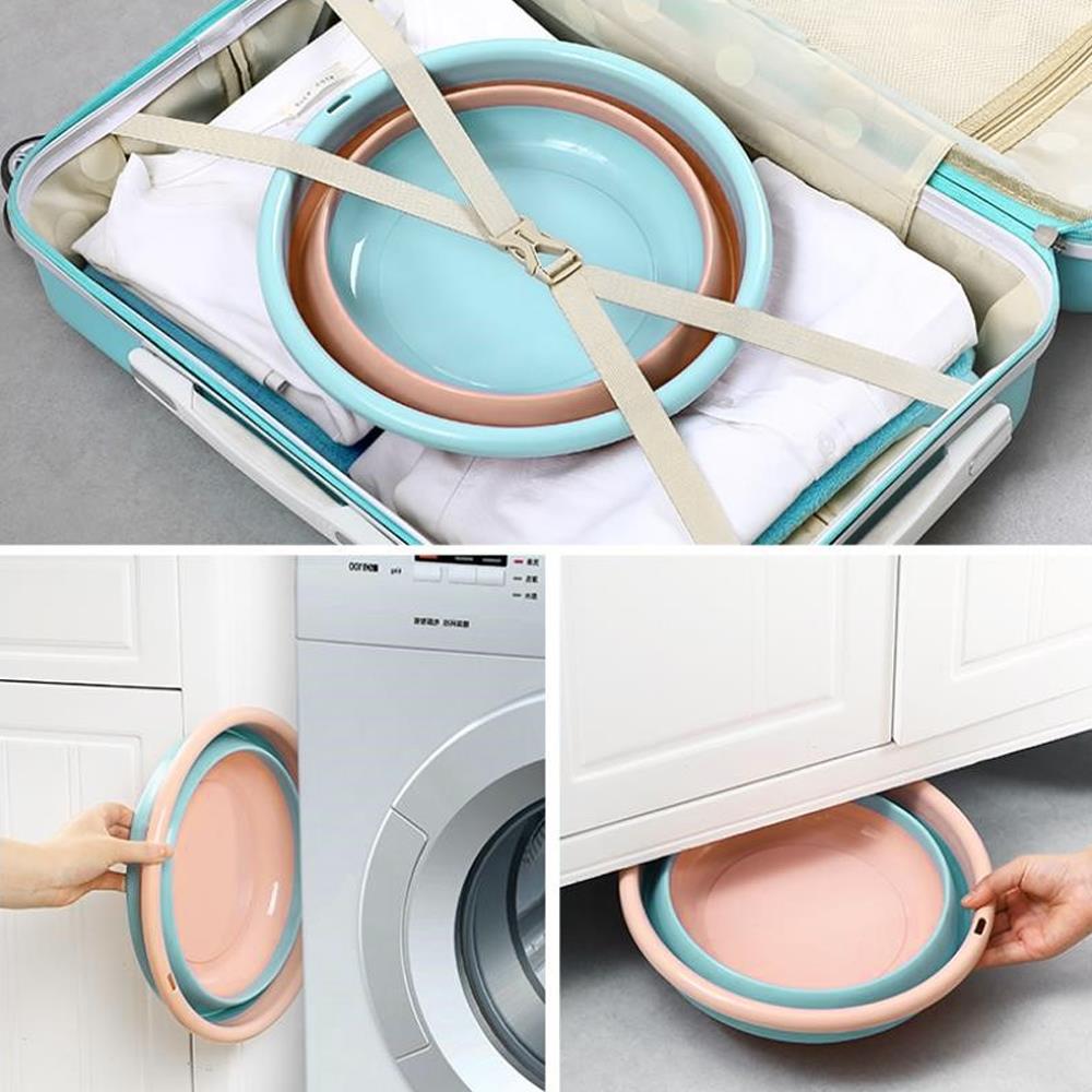 High Capacity Fruit Basin Collapsible Basins Folding Bucket Folding Basin Sport Canoe Outing Outdoor Portable Cleaning Supplies