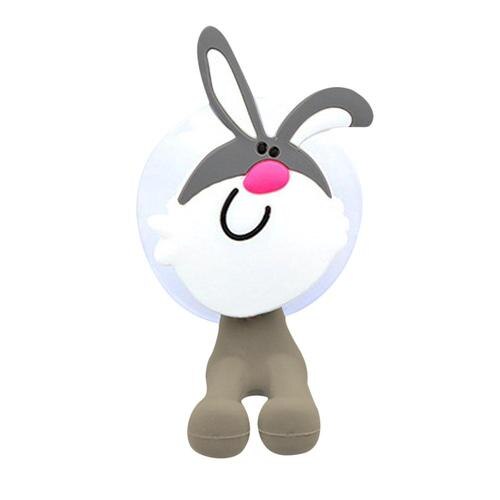 Animal Cute Cartoon Suction Cup Toothbrush Holder Bathroom Accessories Set Wall Suction Holder Tool tooth brush holder: Rabbit