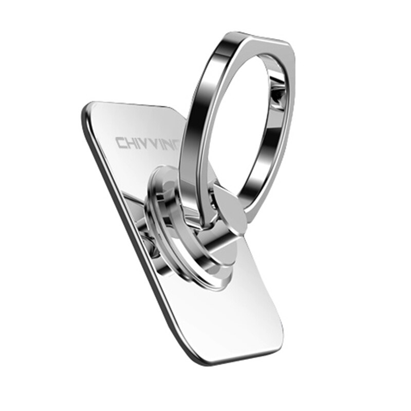 304 Stainless steel finge ring phone holder stand 360 Adjustable Ring Holder finger Kickstand For all smartphone Bracket: Silver