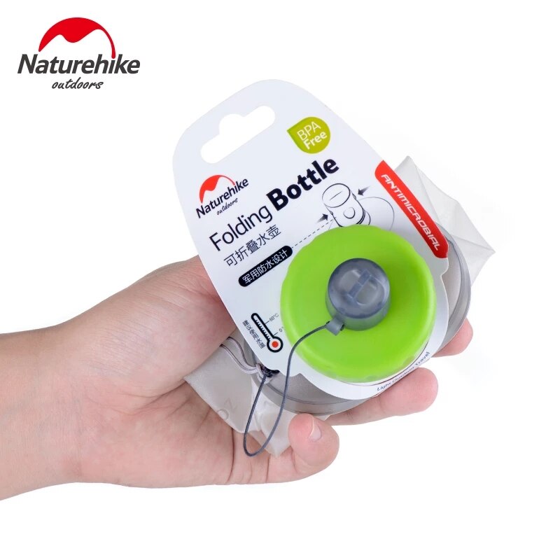 Naturehike Portable Silicone Folding Bottle 500ml 750ml Ultralight Sports Bottle Water Bottles Hiking Mountaineering Soft Cup