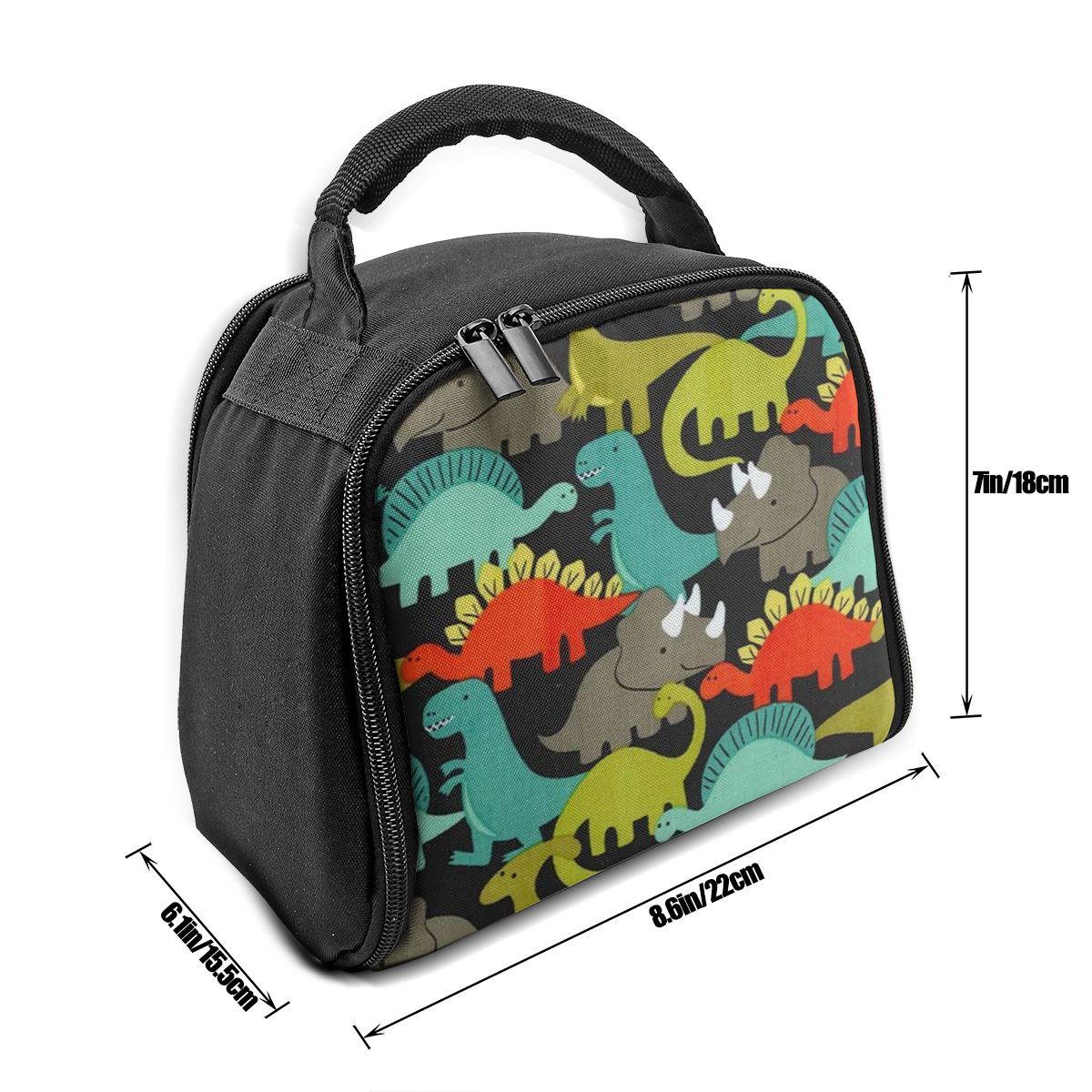 Noisydesigns Cartoon Dinosaurus Print Thermo Lunch Tas Waterdichte Koeltas Geïsoleerde Lunch Box Thermische Picknick Tas Voor Kid Eenvoudige