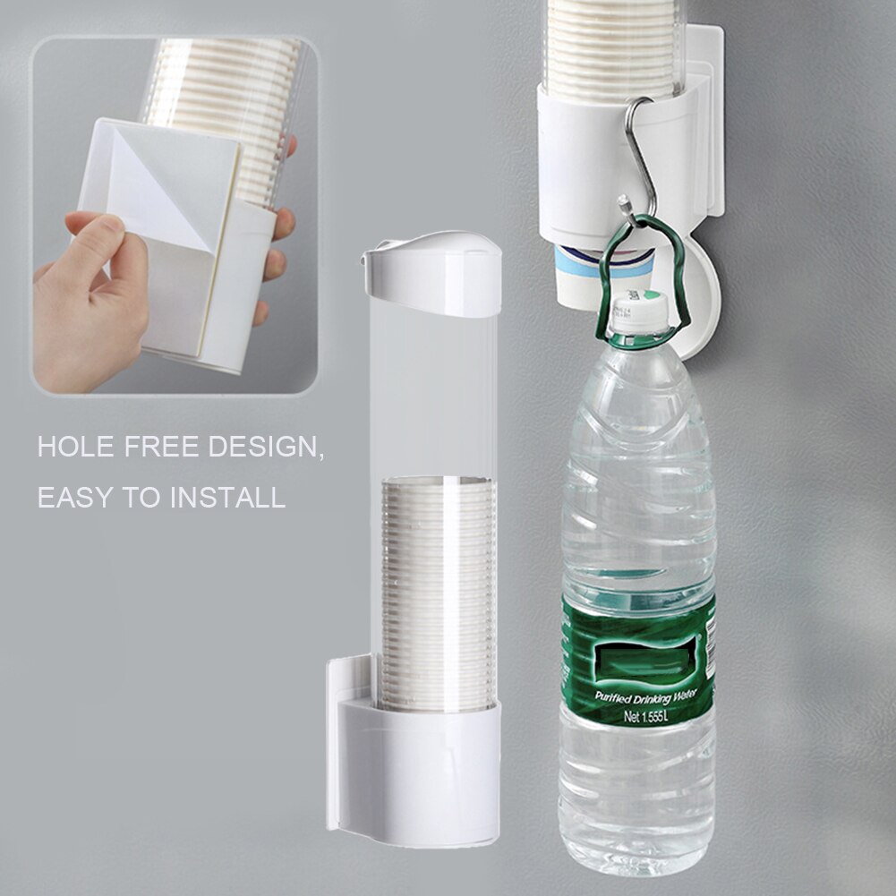 Disposable Paper Cup Rack Cup Holder Storage Rack Cups Dispenser Automatic Cup Extractor Household Water Dispenser Cup Holder