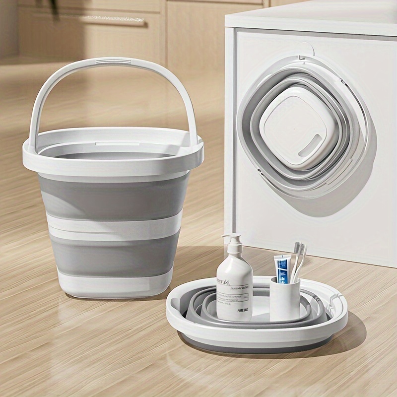 【bärbar hopfällbar vattenhink】mångsidig förtjockad vattenhink med stor kapacitet - campingplastbalja för hem, utomhusbruk, trädgårdsskötsel