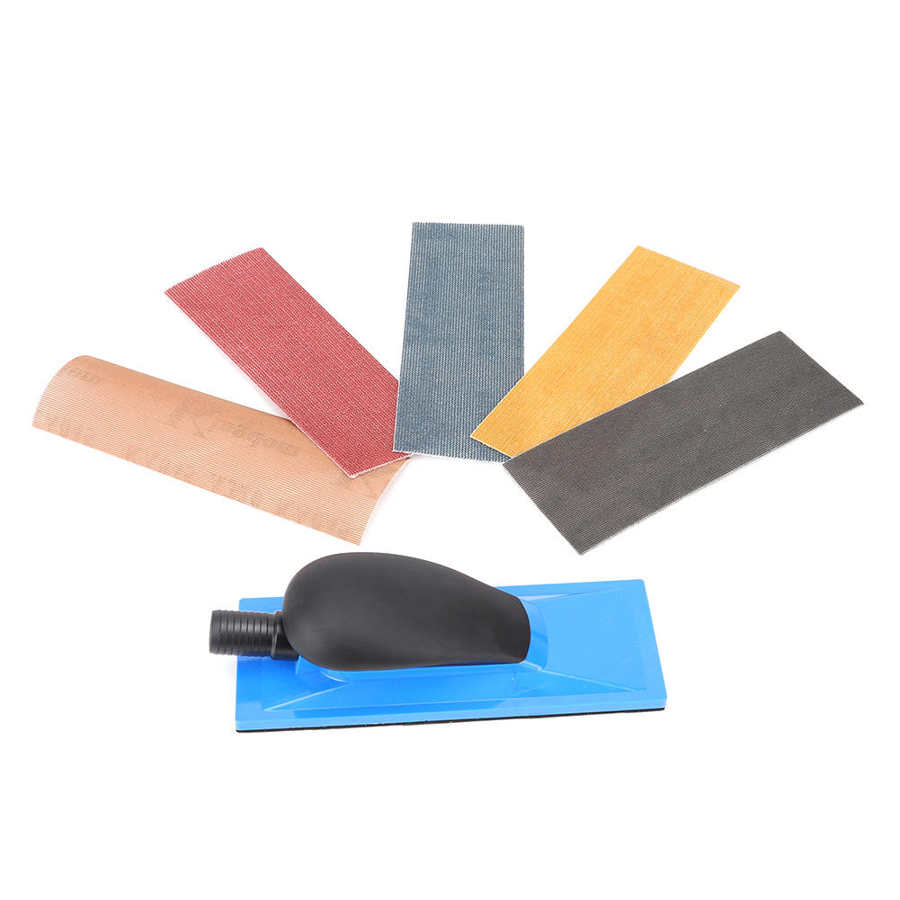 Dust Extraction Sanding Sponge Block Manual Dust Free Grinding Block Flocking Sandpaper with Hook and Loop: Type B