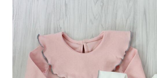 Ruche mouwen 100% katoenen top t-shirt baby meisje solid korte mouw t-shirt kids o-hals peuter shirts zomer meisjes t shirts: pink / 9m
