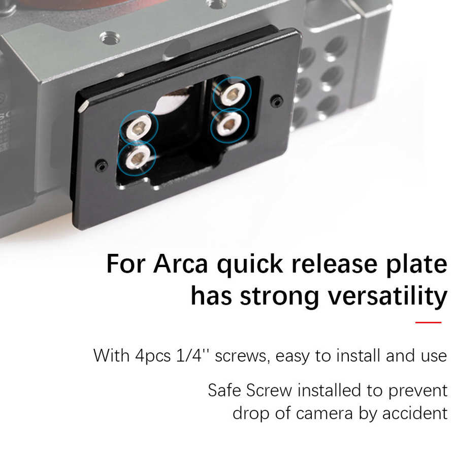 Universal Metal Quick Release Plate Tripod Ballhead Mount Adapter for DSLR Camera Supplies Quick Release Plate