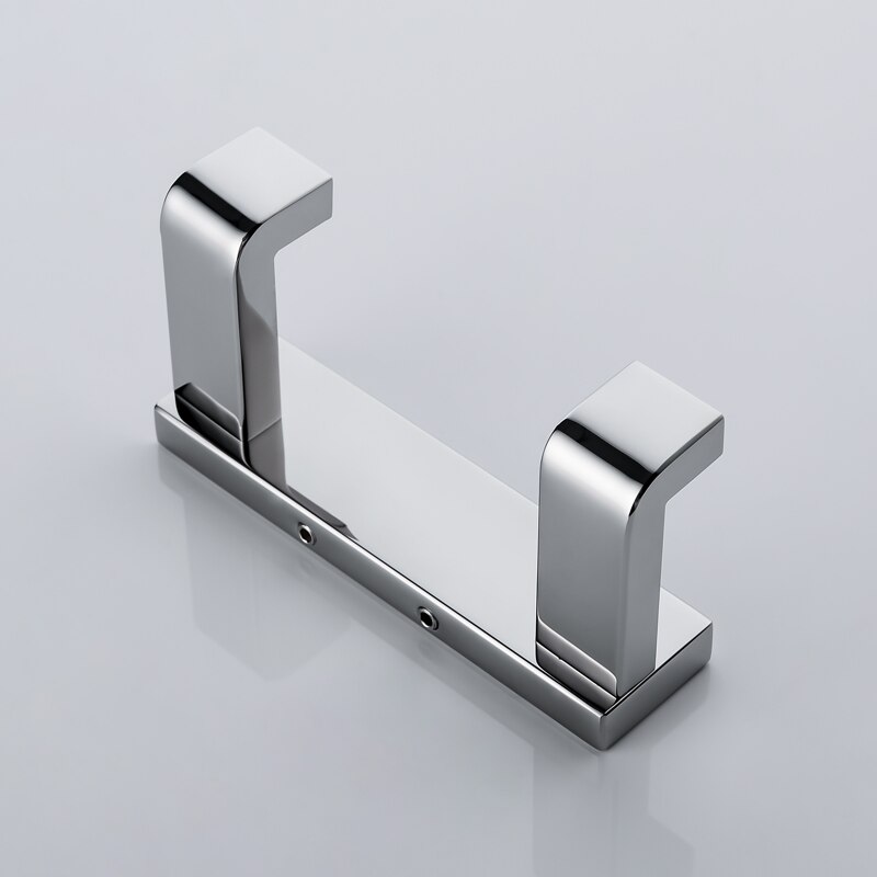 SUS 304 Towel Hook Double Robe Hook Stainless Steel Chrome Finish Wall Hanger for Towel Bathroom Robe