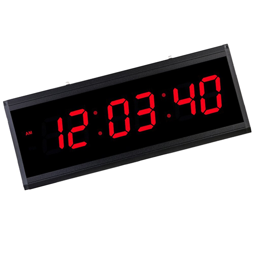 Reloj Digital de pared para el hogar, dispositivo enchufable con pantalla LED grande, para oficina, sala de estar, Hotel, iglesia, escuela, salón, enchufe estadounidense