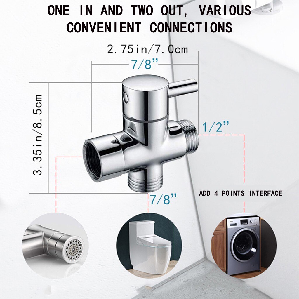 Personal Hand-Held Sprayer Shower Head Self Cleaning Nozzle Flusher Set Bathroom Attachment Toilet Seats Bidet Spray Cleaner