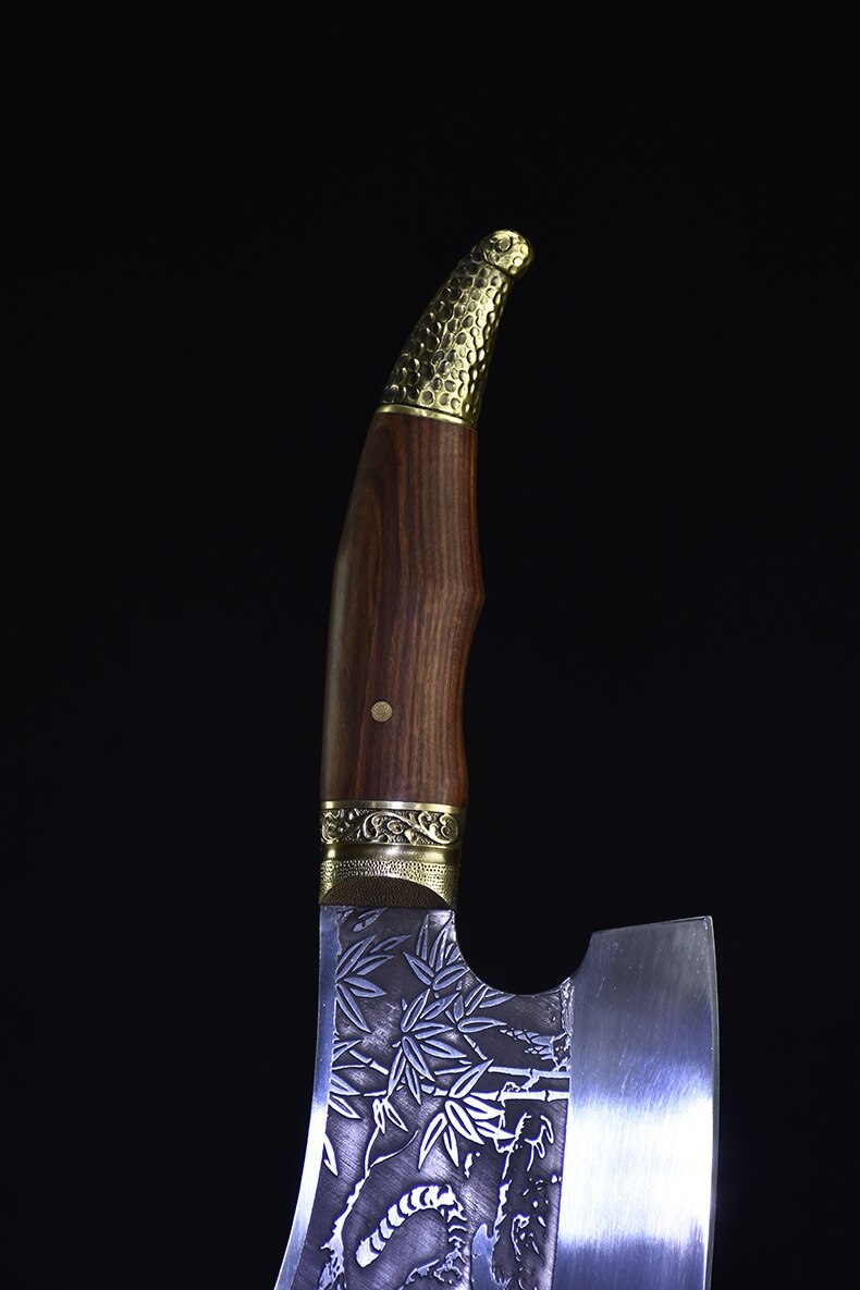 Chinese kitchen chef knife Multifunctional meat cleaver vegetable cutter Fixed blade Cooking tools