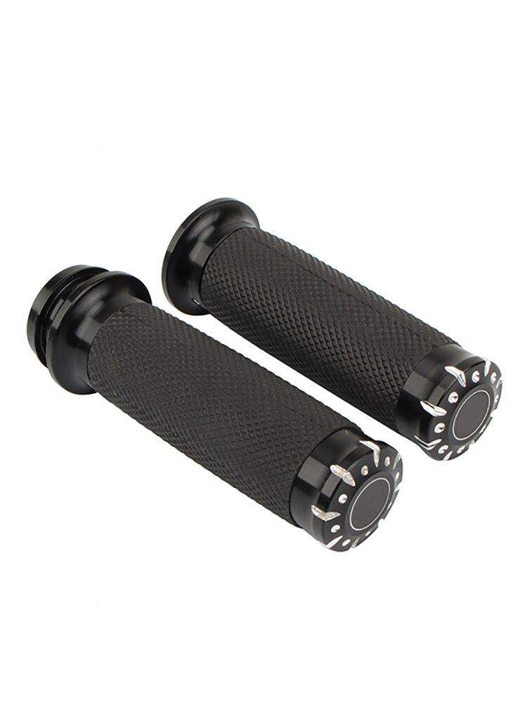 Poignées de moto, 1 pouce 25mm, électronique, poignée d&#39;accélérateur, CNC pour Harley Touring Electra Glide Softail Slim: A
