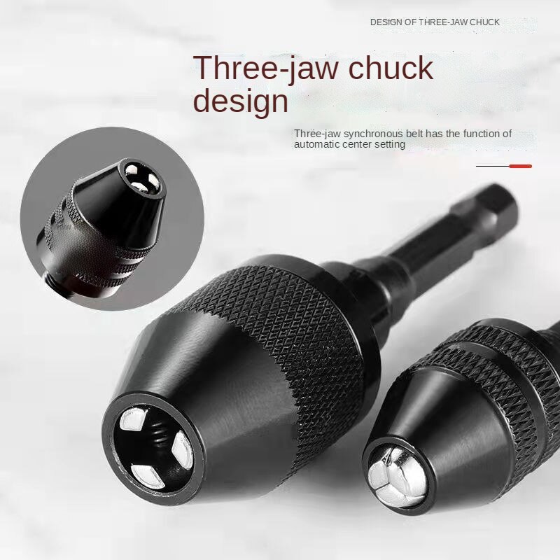-Selling Fast Three-Claw Chuck Hexagonal Handle Electric Drill Conversion Joint Twist Drill Chuck Electric Grinder Drill Chuc