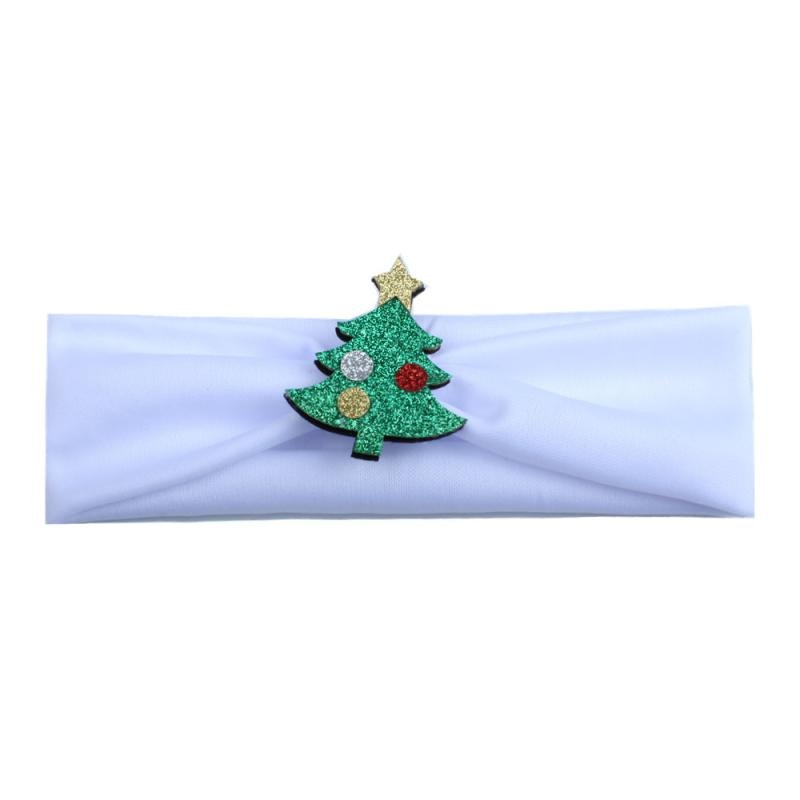 Moda quente crianças bebê menina elástico bandana árvore de natal papai noel headwear recém-nascido stretchable acessórios de cabelo