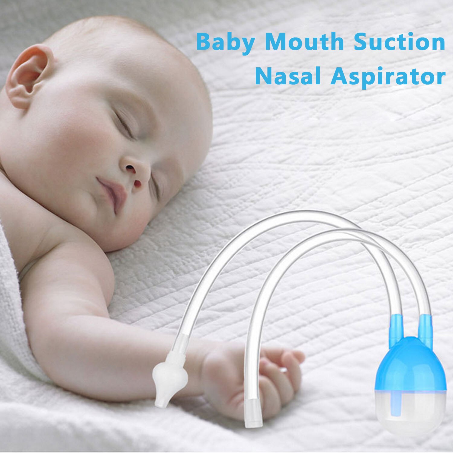 Baby Nose Cleaner Nasal Suction Snot Aspirator Anti-backflow Baby Mouth for Infant Boys Girls Flu Sucker Protection Accessories