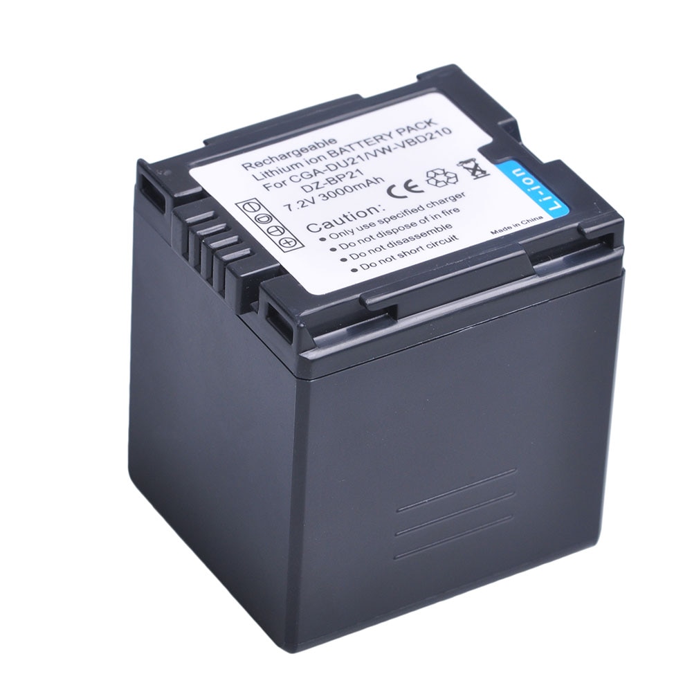 3000mAh CGA-DU12 CGA-DU14 VW-VBD140 DU14 CGA-DU21 Batteria per Panasonic VDR-D210 D220 D250 D258 NV-GS330 GS400 GS408 GS500 GS508