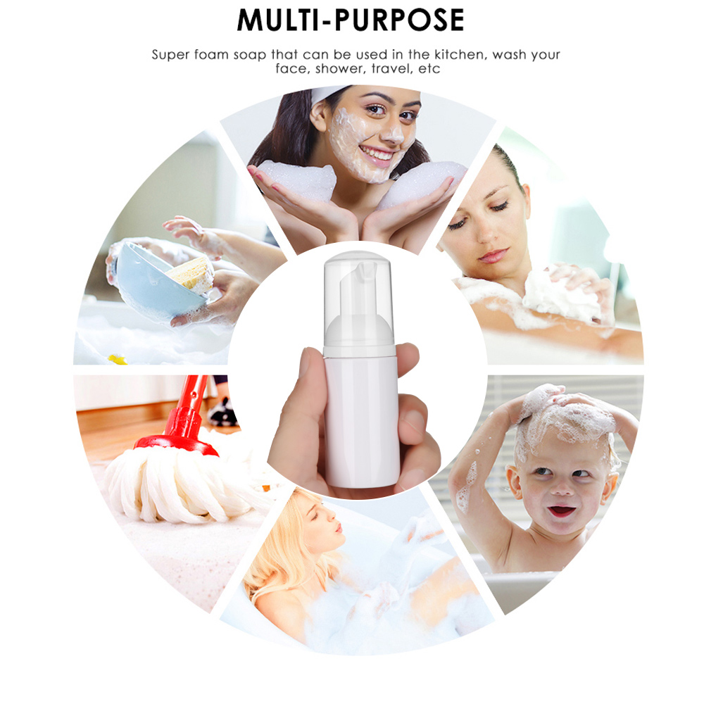 30/50/80Ml Plastic Schuim Pomp Fles Lege Gezicht Wimpers Cosmetische Fles Cleaner Zeepdispenser Schuim Fles pomp Container