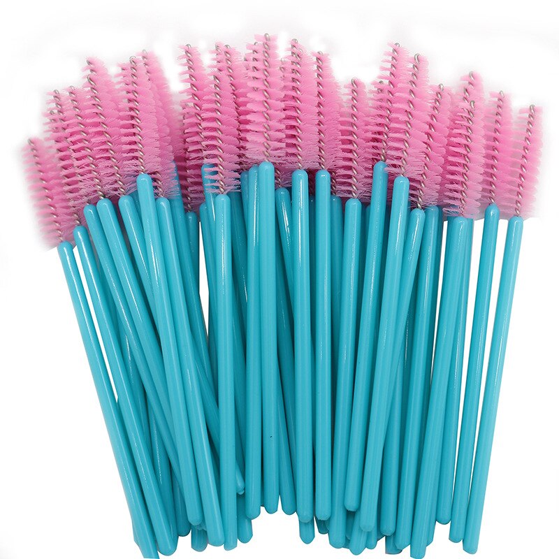 50 stk/pakke engangs øjenvippe børste øjenvippe makeup børste mini mascara wands børste øjenvippe forlængelse makeup værktøj: Aa100-04