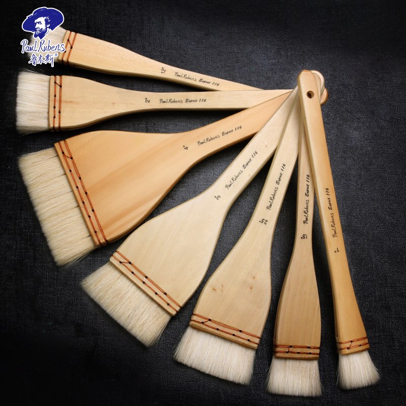 Paolo Rubens pennello per acquerelli pennelli acrilici strumenti per disegno artistico forniture lavaggio lana legno Gouache naturali impostato regalo d'arte