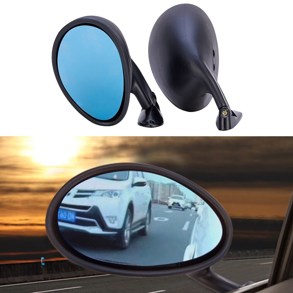 Espejos laterales universales para coche, espejos retrovisores clásicos para puerta Retro, 1 par