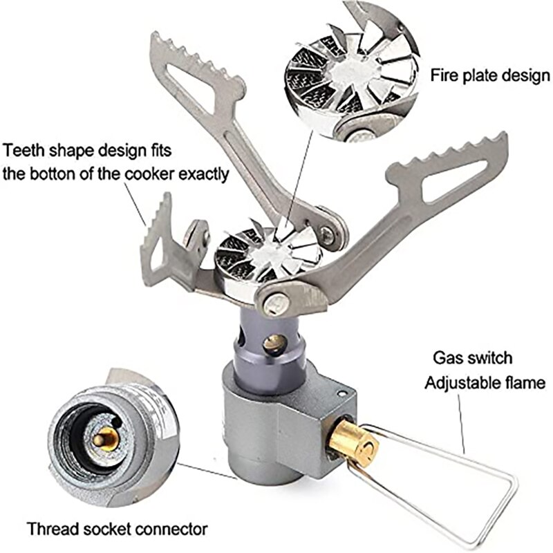 Brs Titanium Gasfornuis Outdoor Camping Koken Ultralight Brander Oven Alleen 25G BRS-3000T