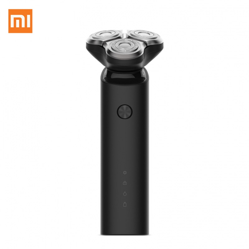 Original xiaomi elektrisk barbermaskine flex barberhoved 3 tør våd barbering vaskbar hoved-sub dobbeltbladet turbo+ tilstand behagelig ren