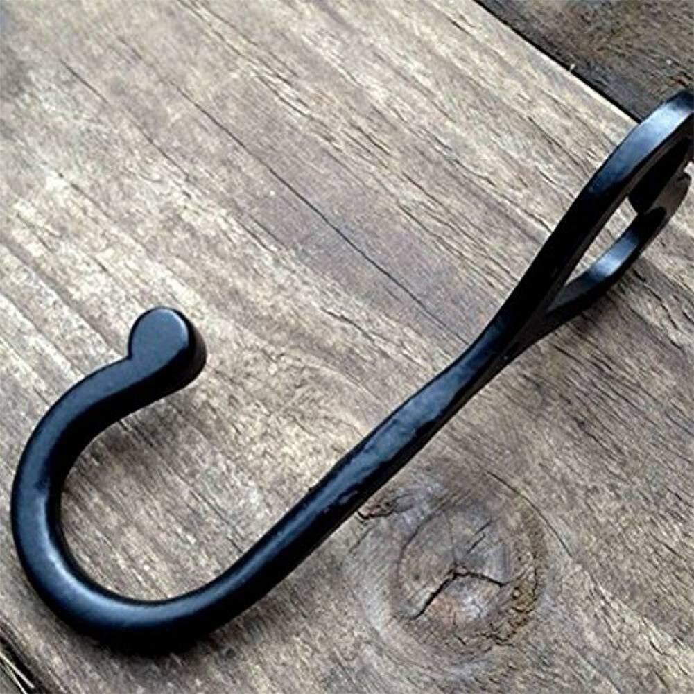 Rauta koristeellinen vintage hattu makuuhuoneen koti seinälle kiinnitetty musta ripustin sydämen muotoinen takki säilytyskoukun ovi