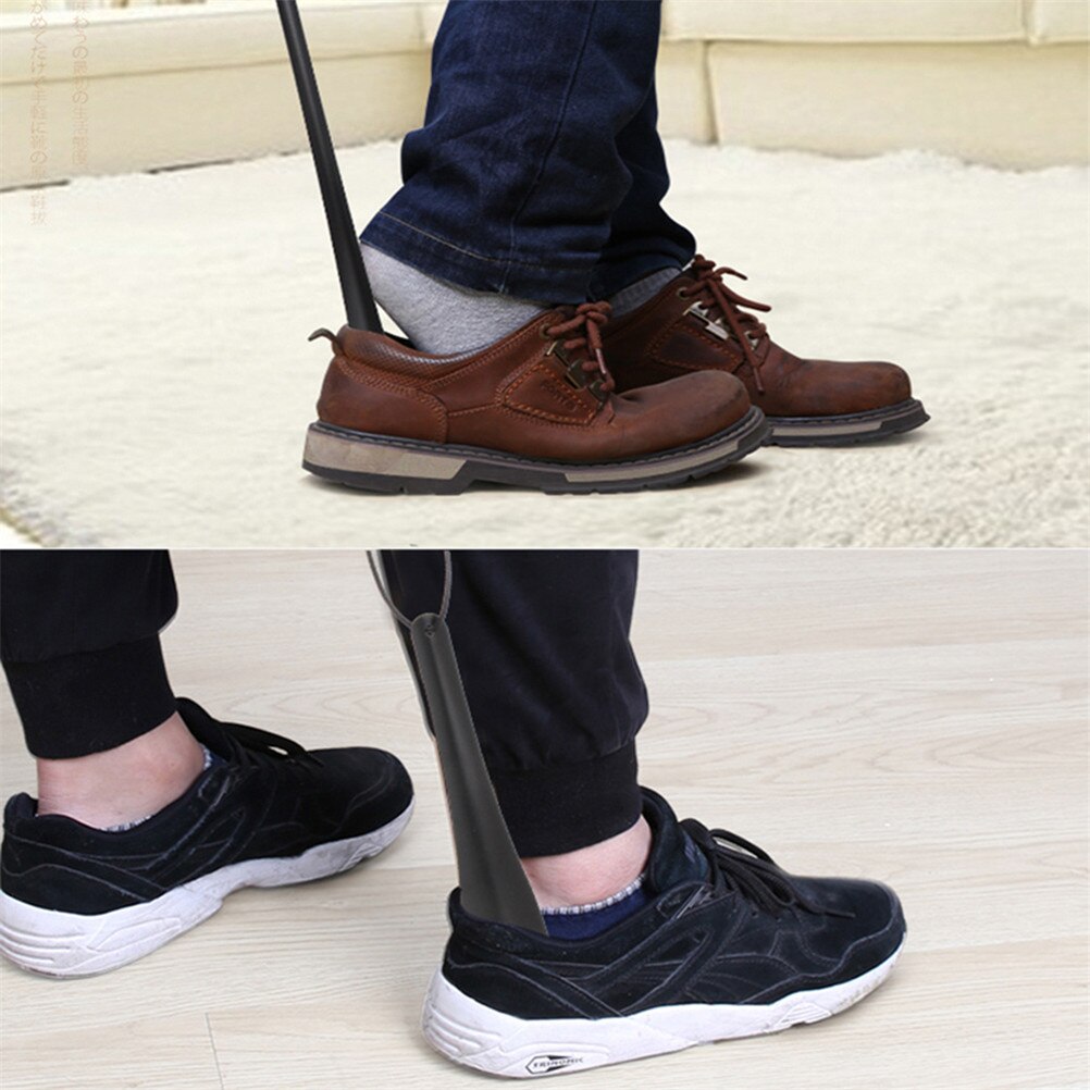 Chaussoir en forme de corne de chaussure | En alliage, de 19 Cm 1 pièce, Flexible et robuste, antidérapant, couleur noire