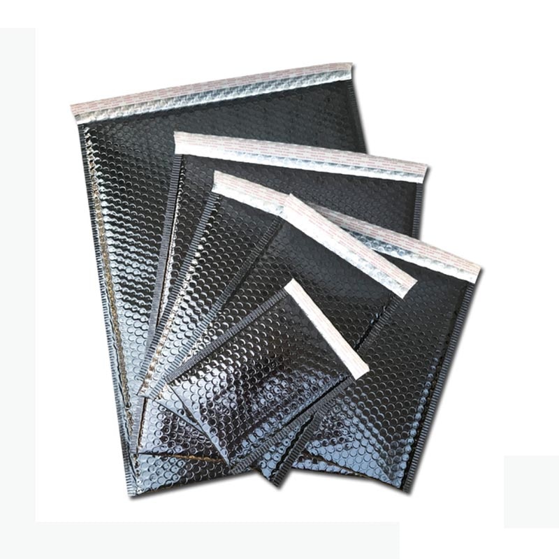 Matte Black Waterproof Self Seal Bubble Mailer Padded Envelope Mailing Packaging Courier Bags for Phone Book Clothing