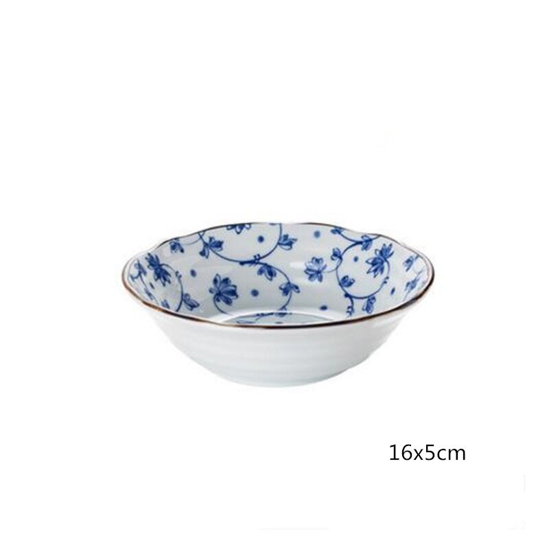 1 pcsjaponais petit déjeuner assiette nourriture fruits dessert assiette snack plateau cuisine boîte de rangement japonais en céramique bol soupe bol ensemble de couverts: i
