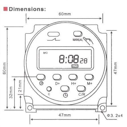 GTHURCS 220V 110V 24V 12V CN101A minuterie interrupteur numérique LCD minuterie de puissance Programmable minuterie relais 16A CN101