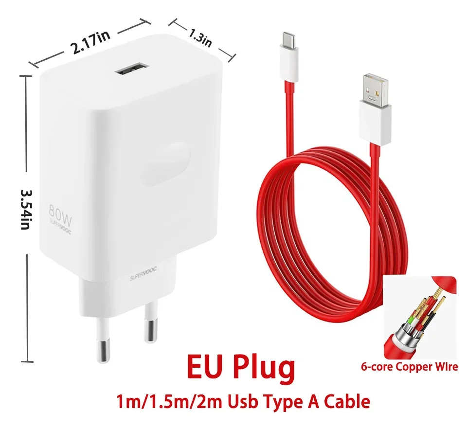 Supervooc-Adaptador de cargador Oneplus de 80w, cargadores originales de teléfono, 100w, One Plus, 10pro, Nord 3, Ce3, Realme, Oppo tipo A, puerto de carga rápida
