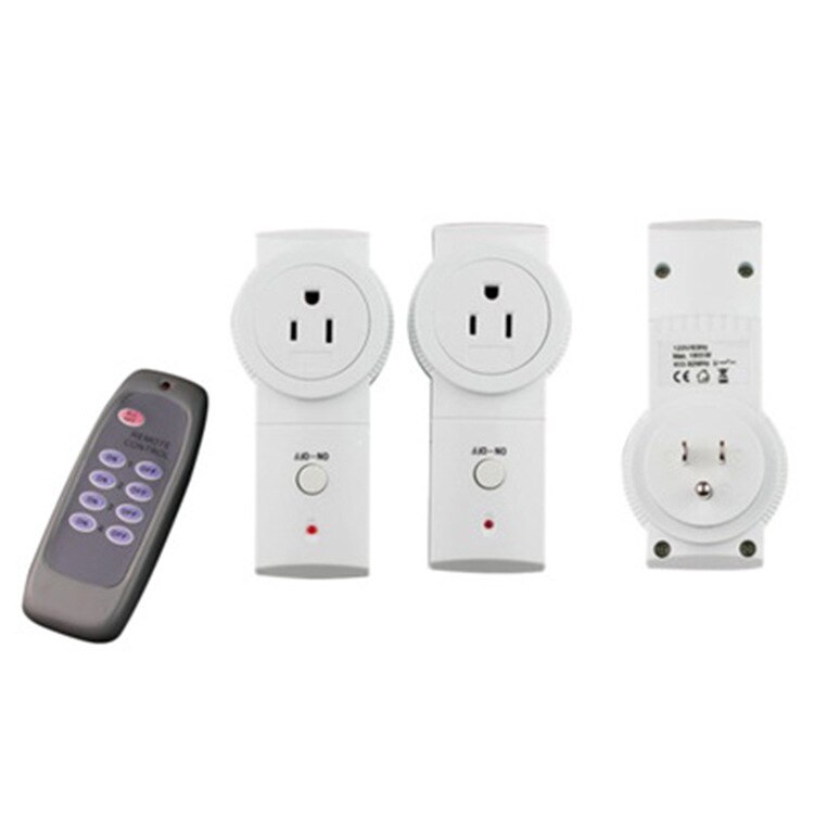 American US Plug wireless smart remote control switch socket with memory function household 433MHZ wall switch light microwave: TS-868-US-3